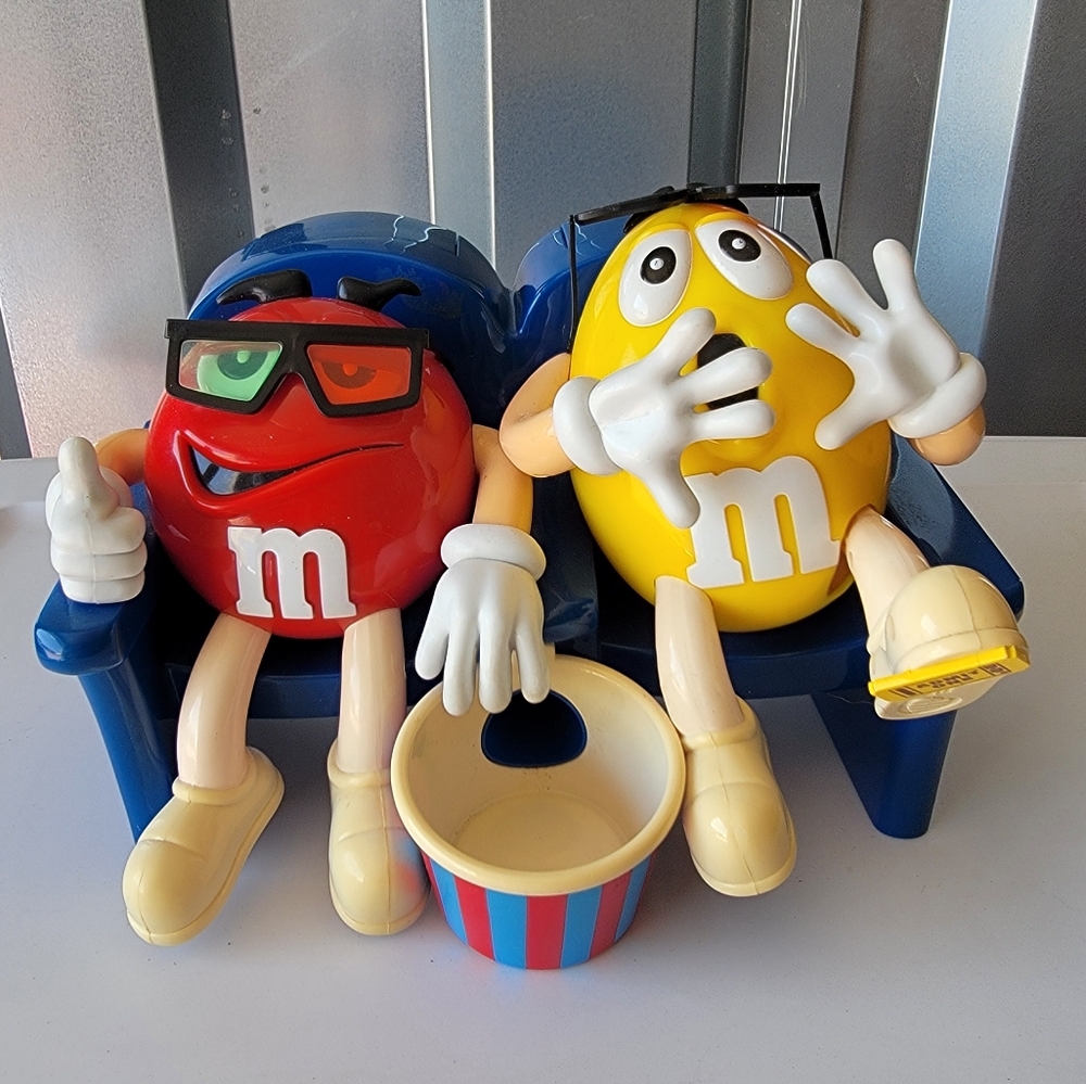 M&M's Red and Yellow Candy Dispenser Toy